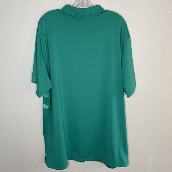 NIKE Shirt Mens XL Dri-Fit Green Performance Polo Standard-Fit Golf - Picture 3 of 7